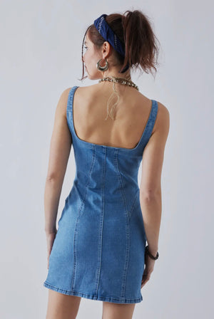 Bustier Denim Dress