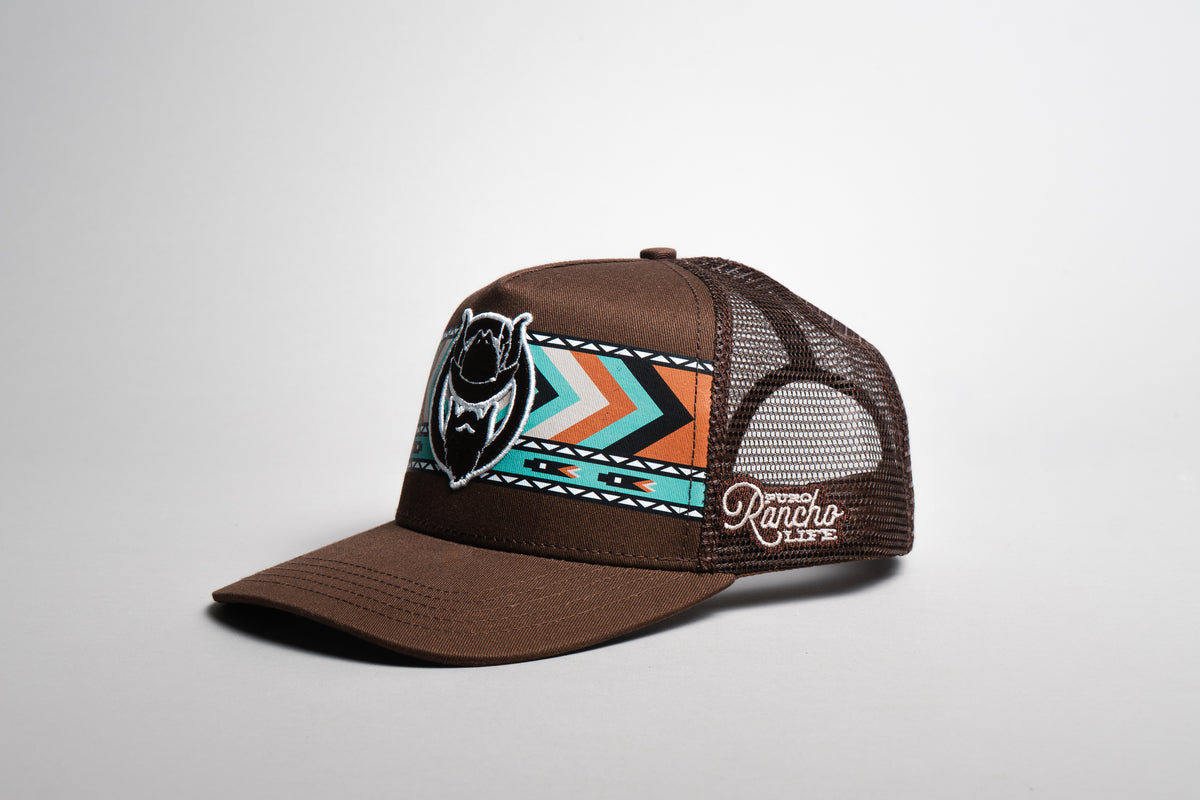 El Vikingo Turquoise Tribal Print Cap