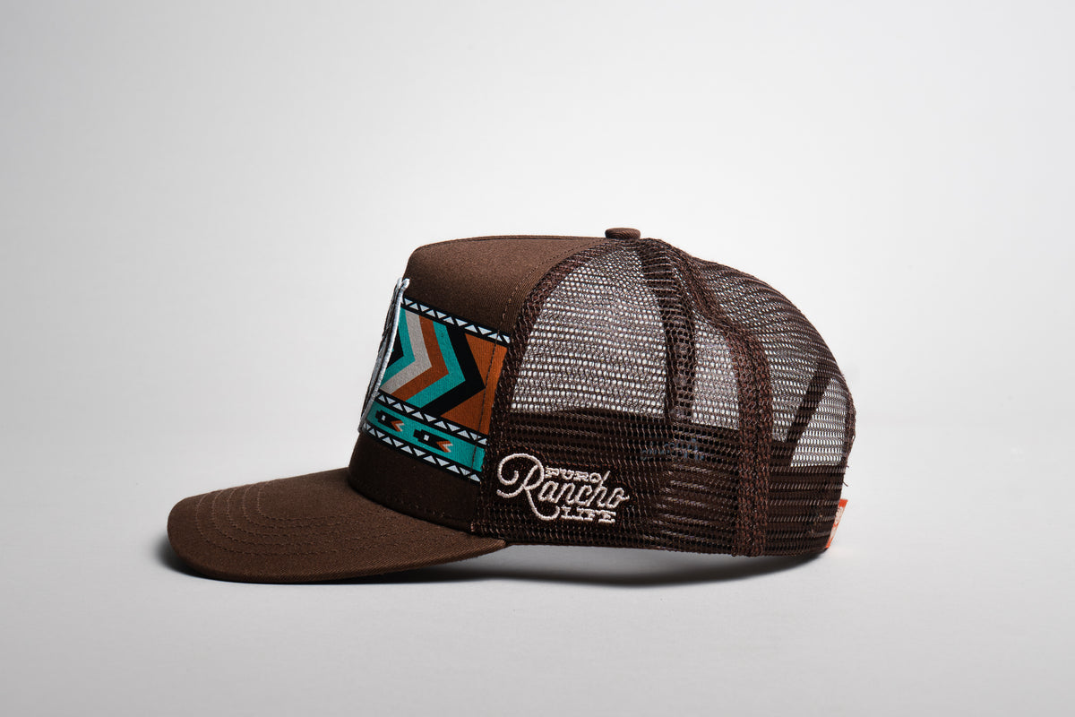 El Vikingo Turquoise Tribal Print Cap