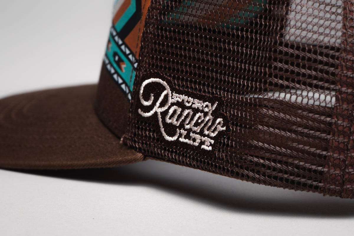 El Vikingo Turquoise Tribal Print Cap