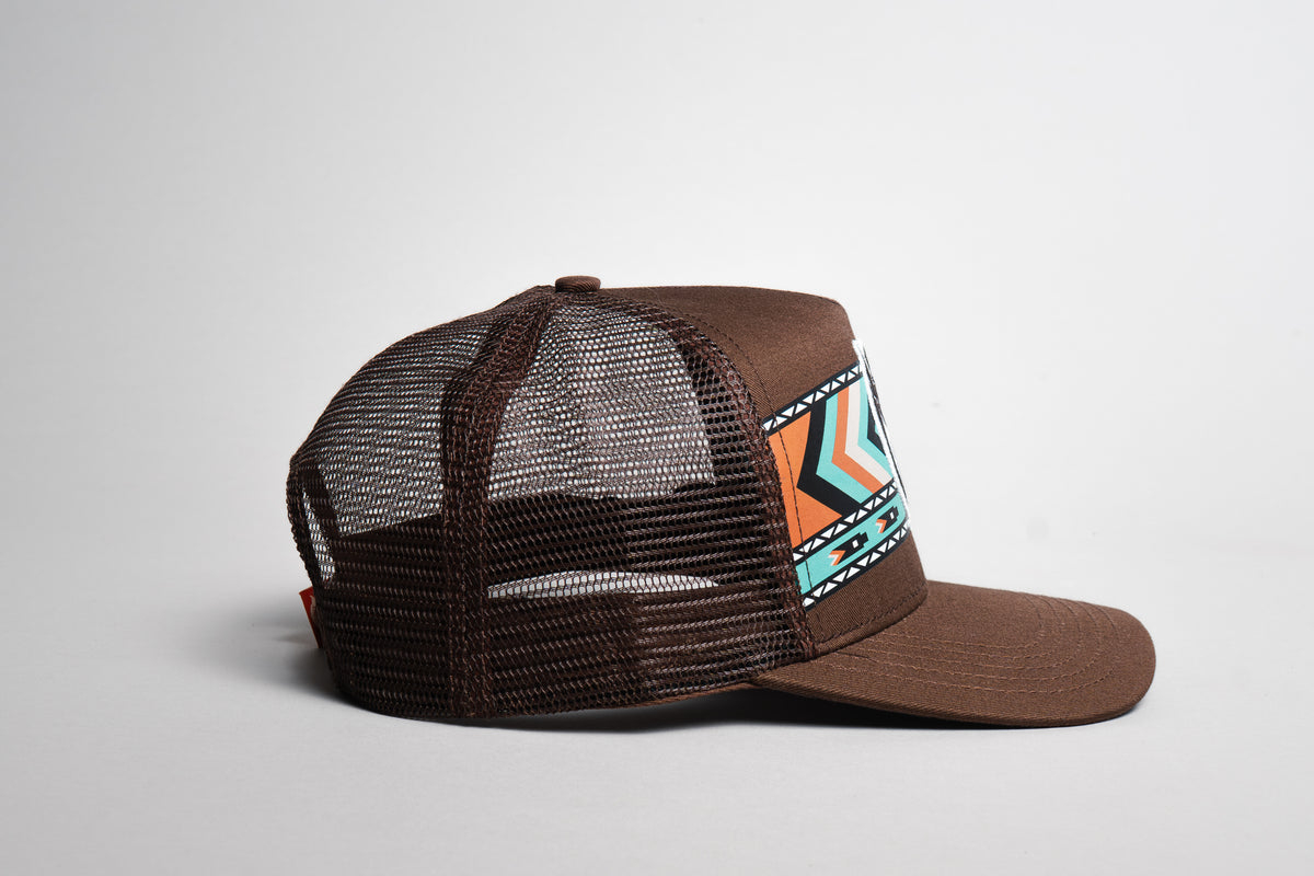 El Vikingo Turquoise Tribal Print Cap