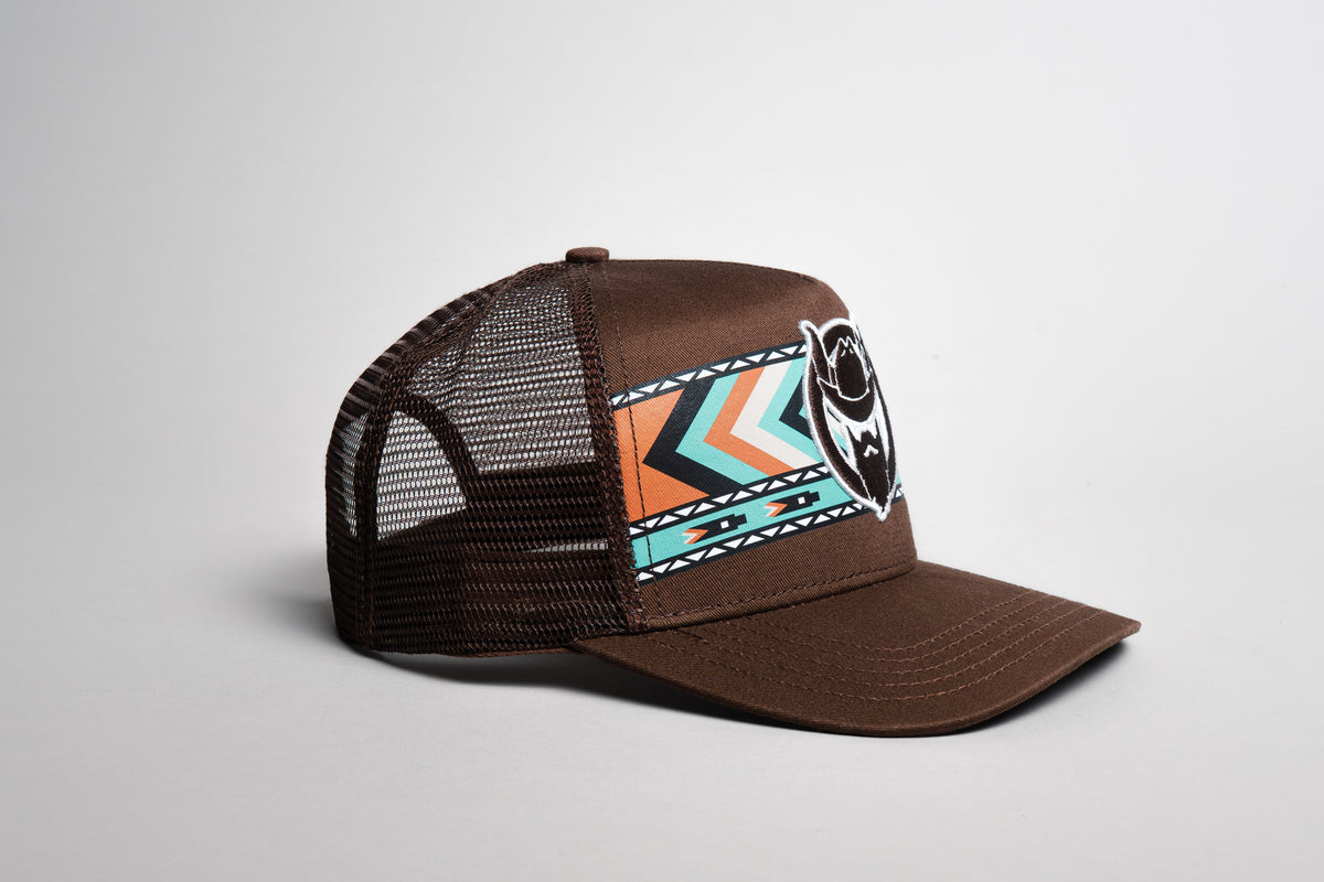 El Vikingo Turquoise Tribal Print Cap