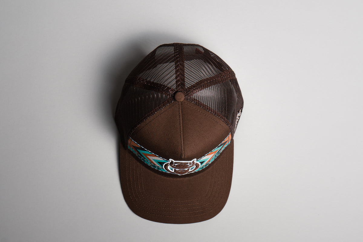 El Vikingo Turquoise Tribal Print Cap