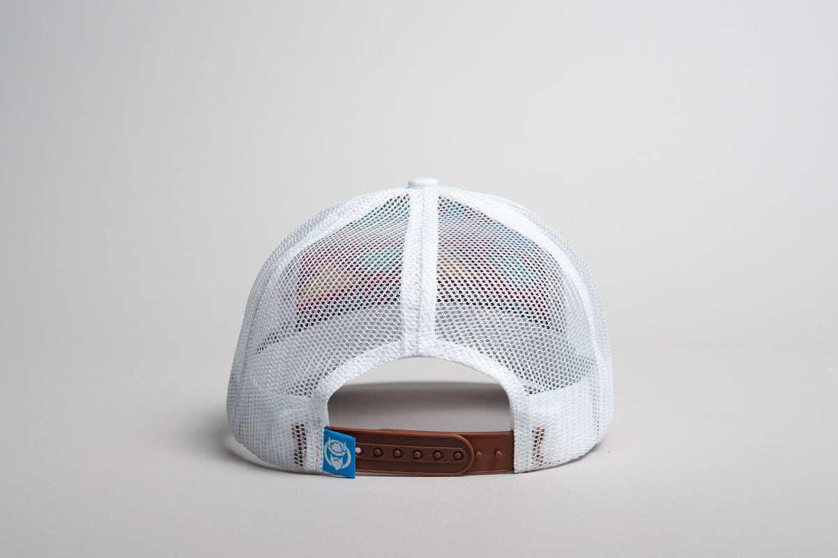 El Vikingo White Tribal Print Cap
