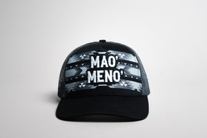 Mao' Meno' Black Tribal Print Cap