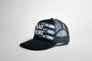 Mao' Meno' Black Tribal Print Cap