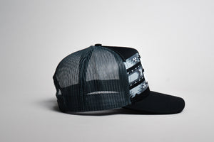 Mao' Meno' Black Tribal Print Cap
