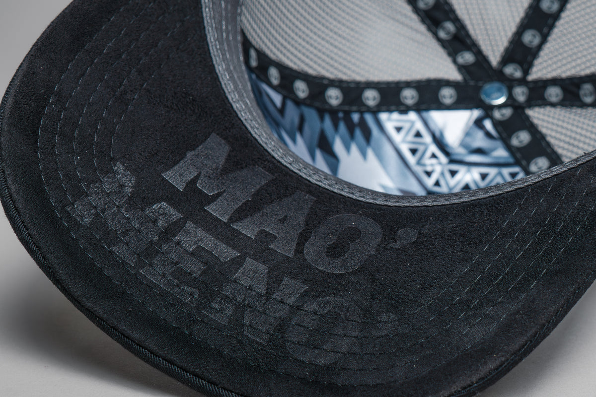 Mao&#39; Meno&#39; Black Tribal Print Cap