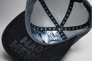 Mao' Meno' Black Tribal Print Cap