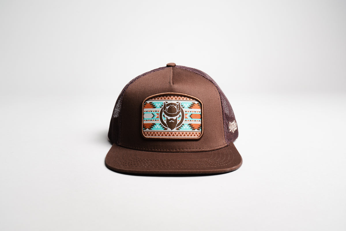 El Vikingo Turquoise Tribal Patch Cap