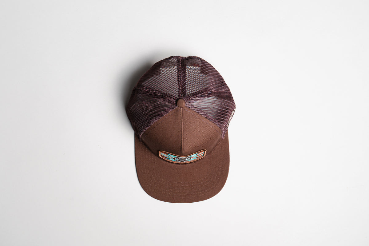 El Vikingo Turquoise Tribal Patch Cap