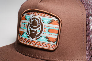 El Vikingo Turquoise Tribal Patch Cap