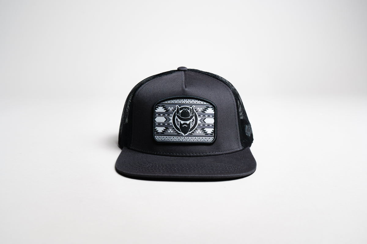 El Vikingo Charcoal Tribal Patch Cap
