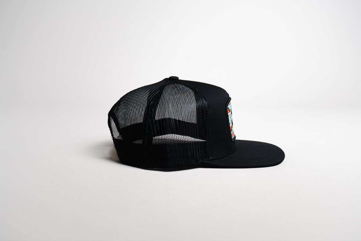 Turquoise Mao' Meno' Tribal Patch Cap