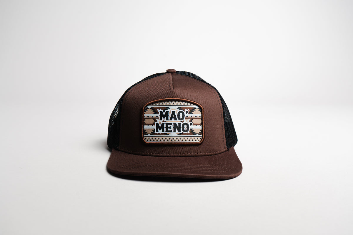 Brown Mao&#39; Meno&#39; Tribal Patch Cap