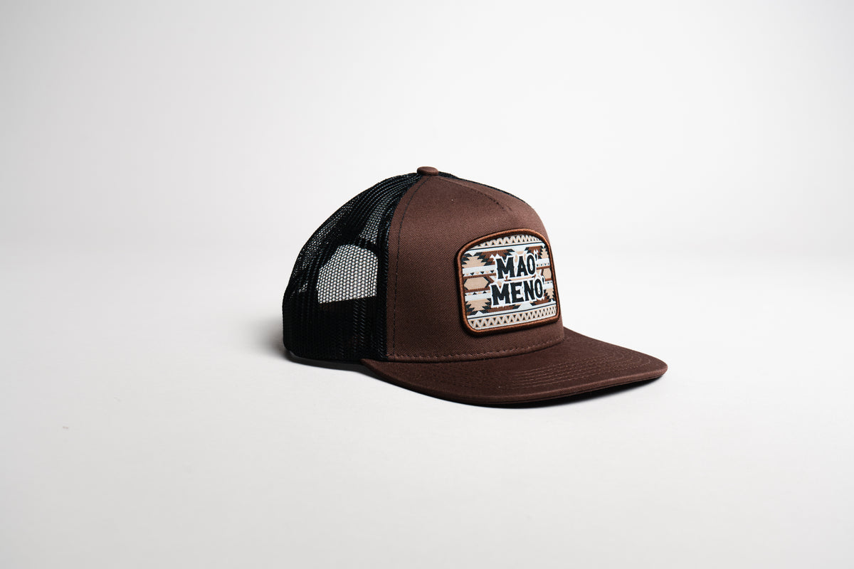 Brown Mao&#39; Meno&#39; Tribal Patch Cap