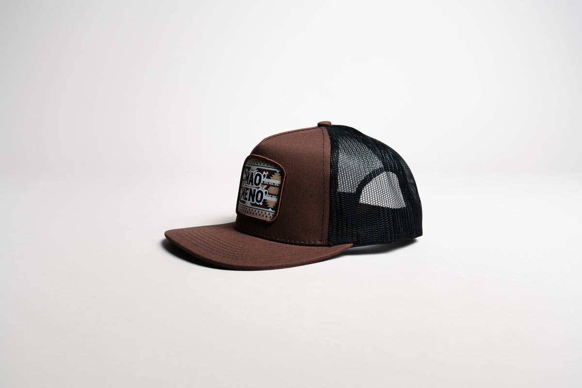 Brown Mao&#39; Meno&#39; Tribal Patch Cap
