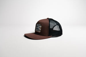 Brown Mao' Meno' Tribal Patch Cap