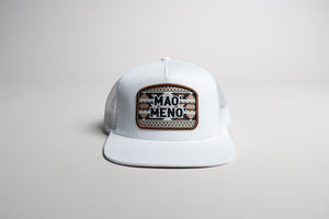 White Mao' Meno' Tribal Patch Cap