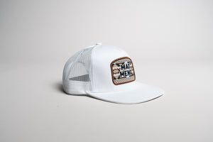 White Mao' Meno' Tribal Patch Cap
