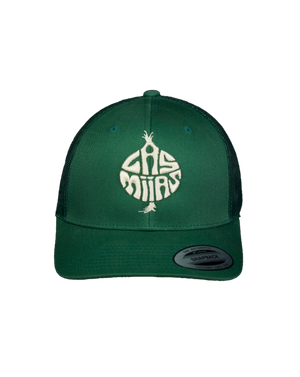 Las Mijas Trucker Hat (Forest Green) - Curved Bill