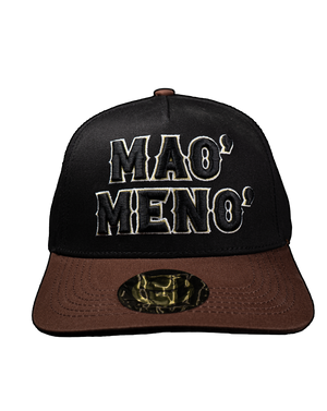 Black Mao' Meno' Outline Cap