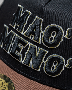 Black Mao' Meno' Outline Cap