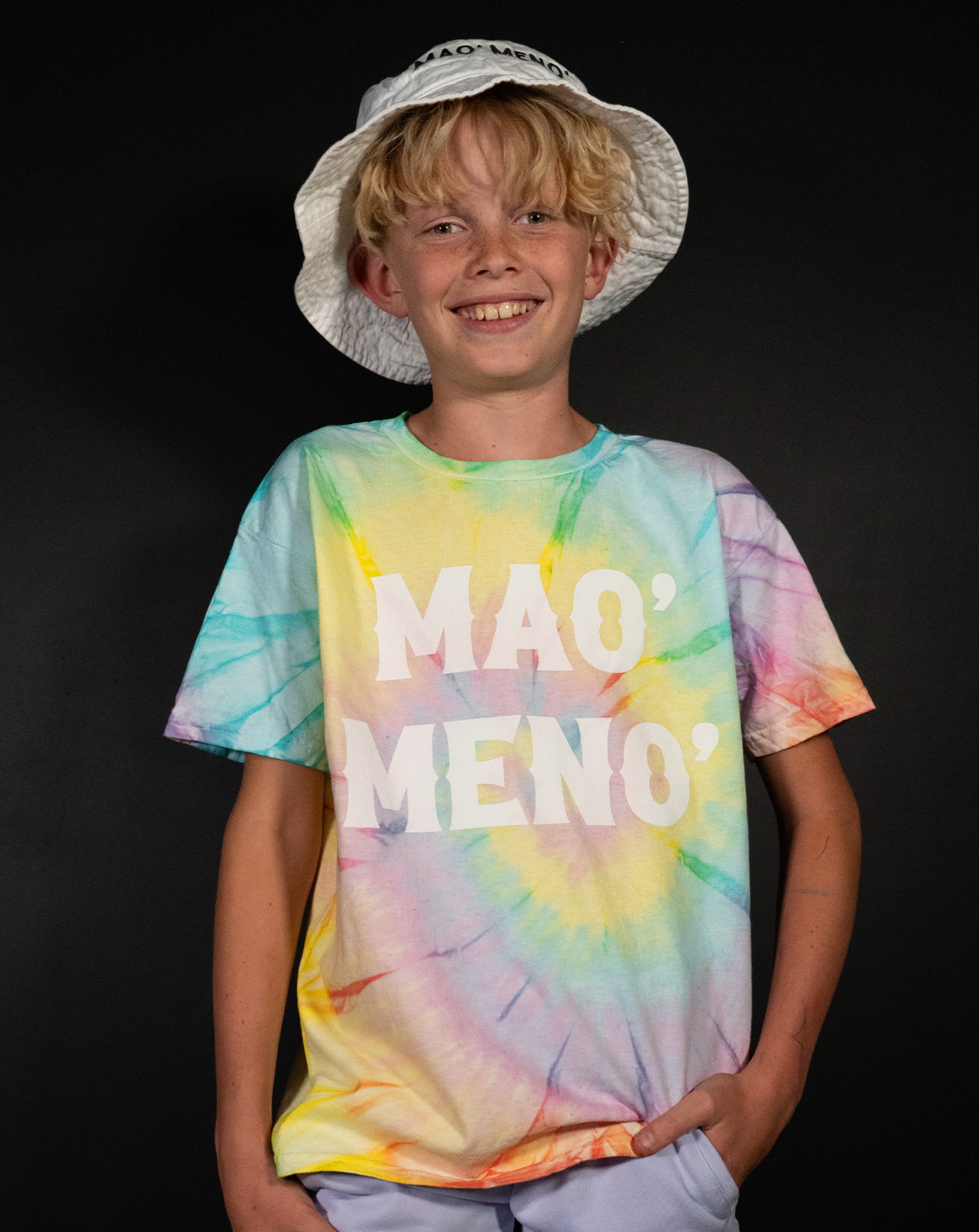 Mao' Meno' Youth Tie-Dye T-Shirt
