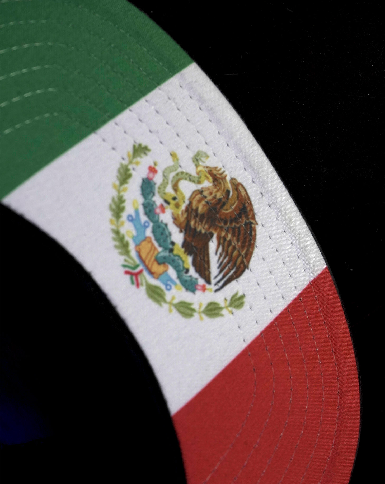 Chingonsote Cursive Snapback (Green) - Mexican Flag Undervisor - Flat Bill