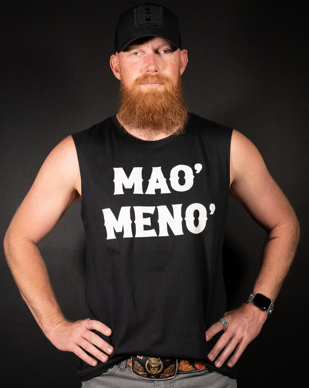 Mao&#39; Meno&#39; Black Tank Top